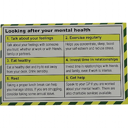 Mental Health Guidance Card