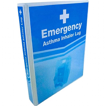 Emergency Asthma Inhaler Log Folder