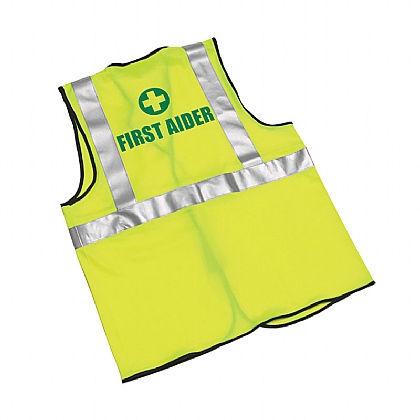 First Aider Hi Viz Waistcoat (Yellow)