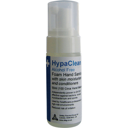 HypaClean Alcohol Free Foam Hand Sanitiser - 50ml