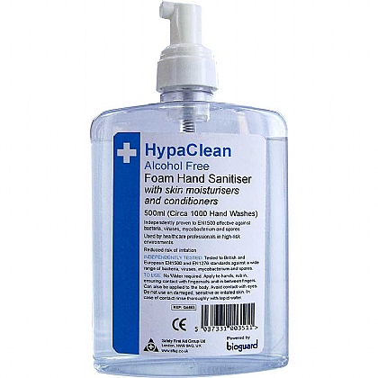 HypaClean Alcohol Free Foam Hand Sanitiser - 500ml