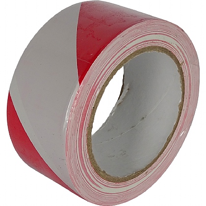PVC Floor Tape, Red and White