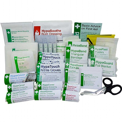 BS 8599 Compliant Industrial High-Risk First Aid Kit Refill, Small