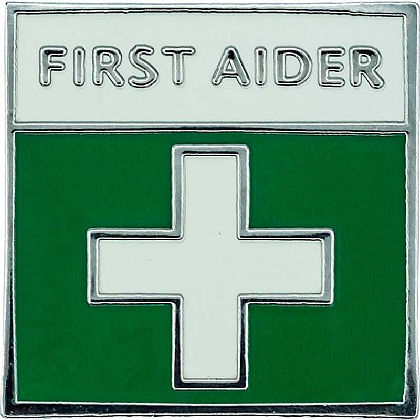 First Aider Metal Badge