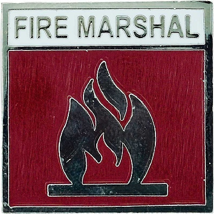 Fire Marshal Metal Badge
