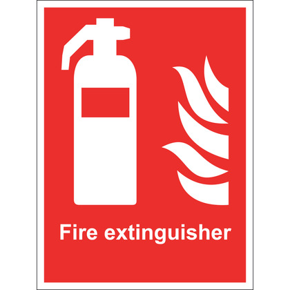 Fire Extinguisher Sign, Rigid, 15x20cm
