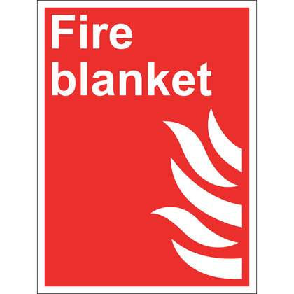 Fire Blanket Sign, Rigid (15cmx20cm)