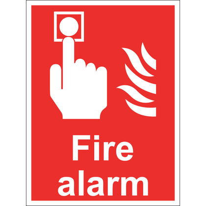 Fire Alarm Sign, Rigid, 15x20cm