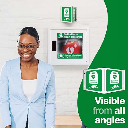 Cartello Primo Soccorso Vsafety – Primo Aider / Posizione, 300x200 Mm, Autoadesivo, Verde, Norma EN ISO 7010